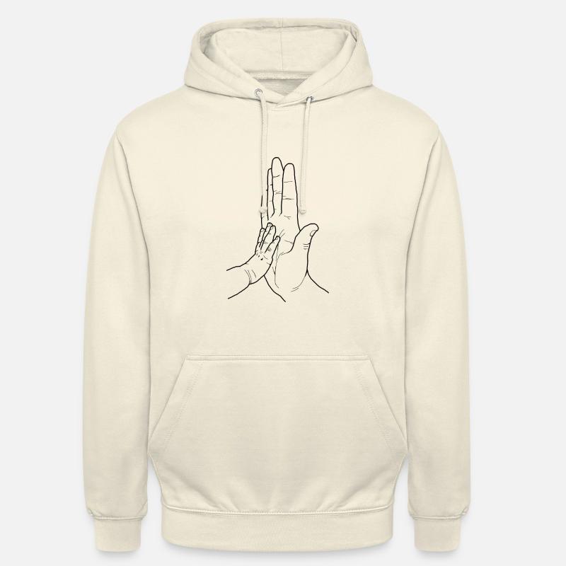check main bébé et adulte - Sweat-shirt à capuche unisexe - vanille