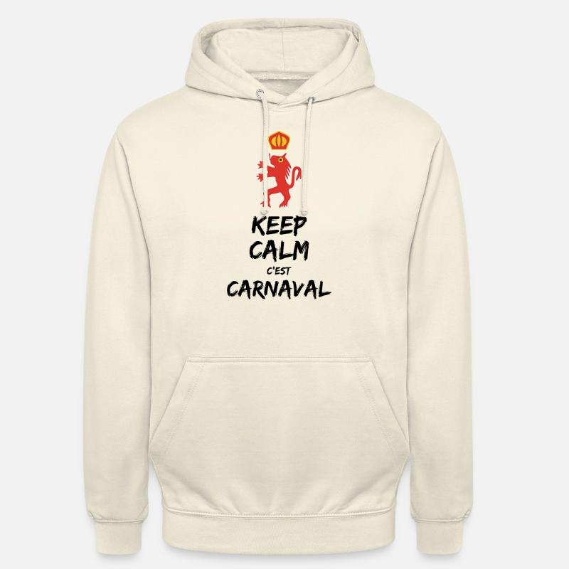 Keep Calm c'est Carnaval - Sweat-shirt à capuche unisexe - vanille