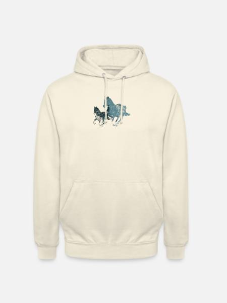 Pferde Horses - Unisex Hoodie - Vanille-Milchshake