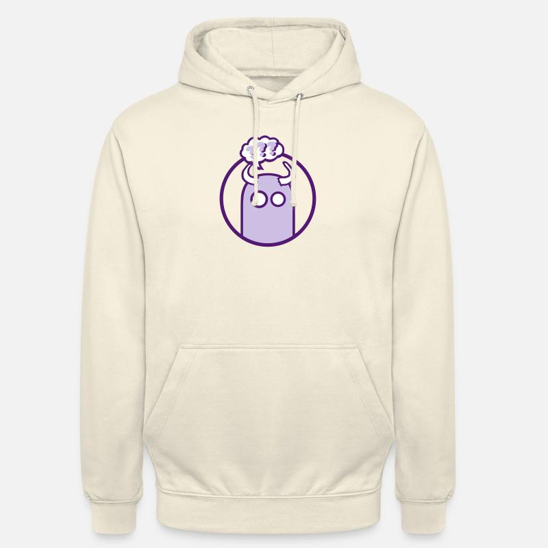 Niedliche Comic Figur (Fragezeichen, Kreis) - Unisex Hoodie - Vanille-Milchshake