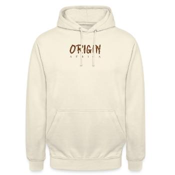 Origin Africa - Sweat-shirt à capuche unisexe - vanille - Devant - Alina (178cm) & Michal (187cm)