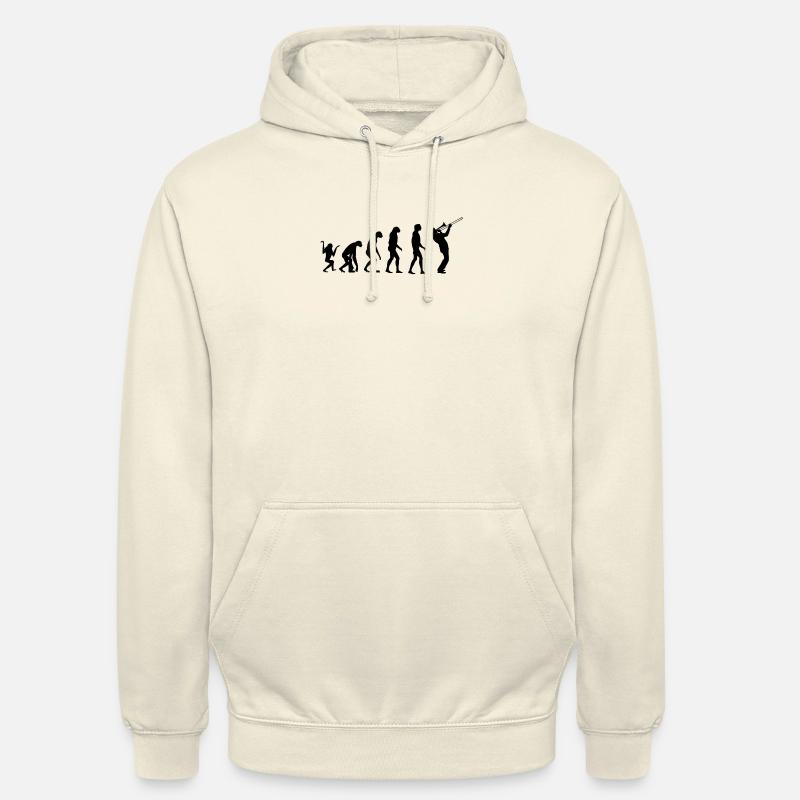 trombone évolution - Sweat-shirt à capuche unisexe - vanille