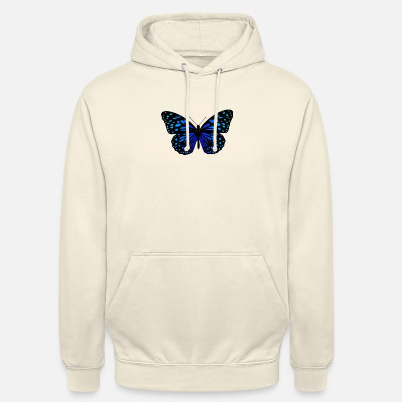 papillon - Sweat-shirt à capuche unisexe - vanille