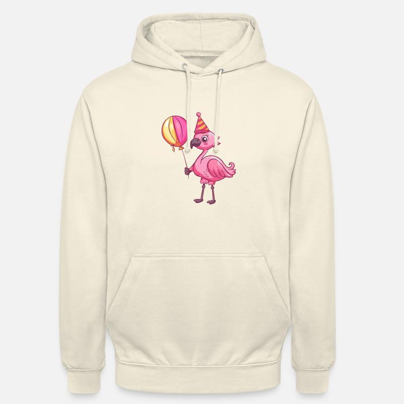 Flamingo Anniversaire Bébé - Sweat-shirt à capuche unisexe - vanille
