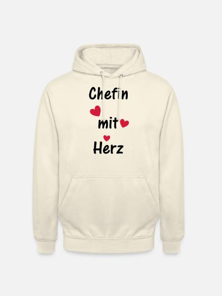 Chefin mit Herz - Unisex Hoodie - Vanille-Milchshake