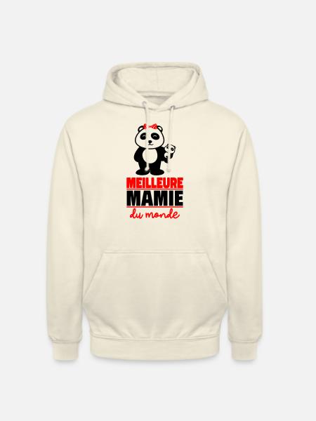 meilleure mamie du monde - Sweat-shirt à capuche unisexe - vanille