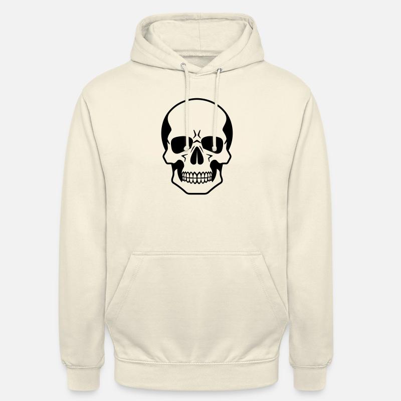 Tête de mort - Sweat-shirt à capuche unisexe - vanille