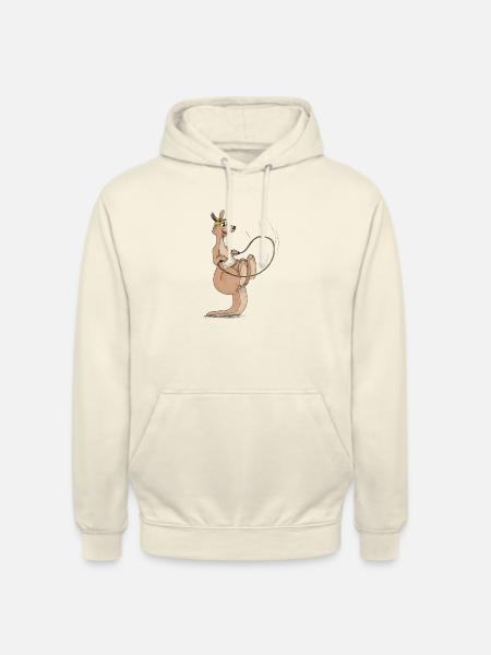 Känguru Springseil Sport - Unisex Hoodie - Vanille-Milchshake