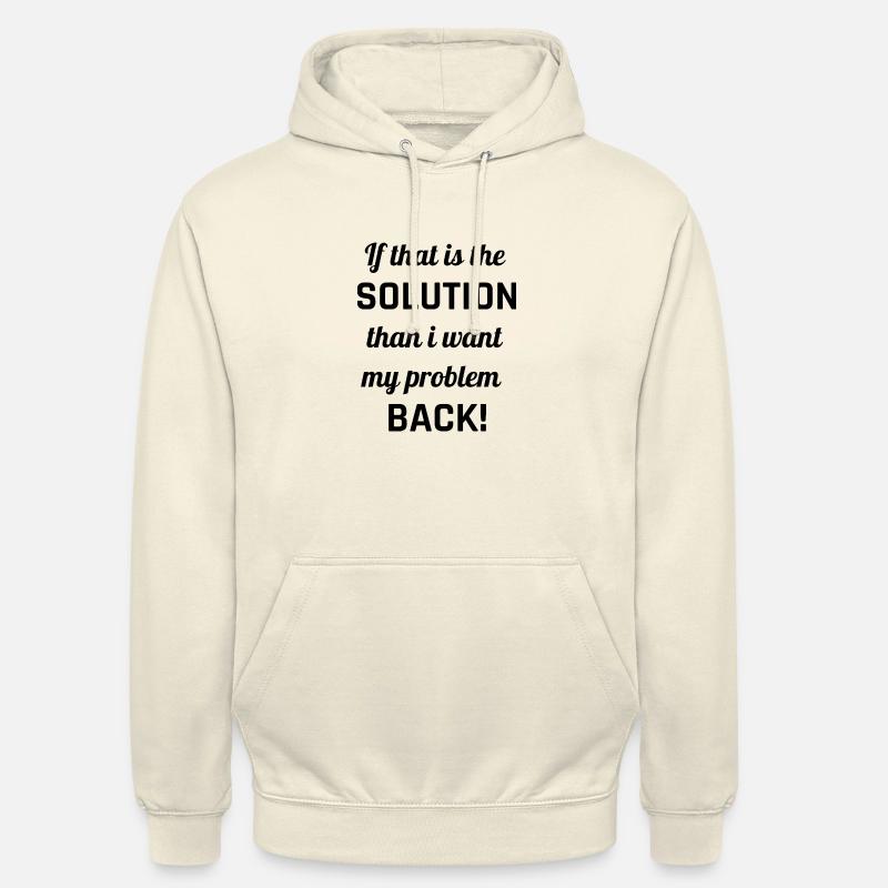 Solution de blague - Sweat-shirt à capuche unisexe - vanille