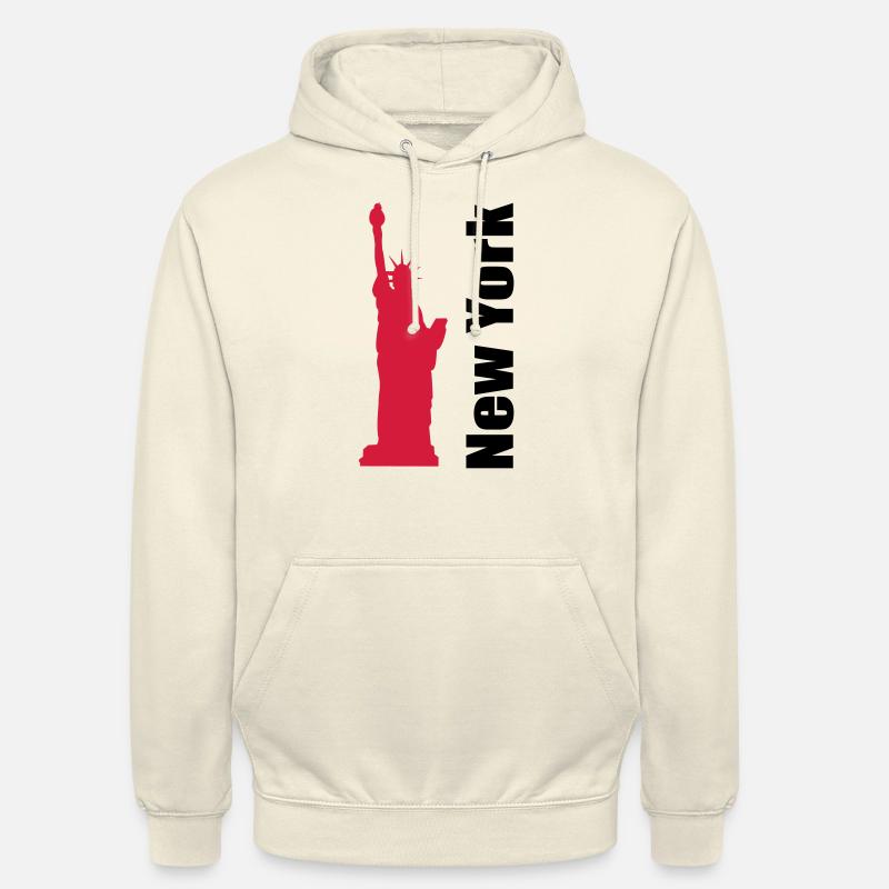 New York 1 - Sweat-shirt à capuche unisexe - vanille