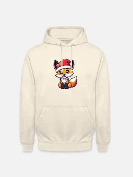 Fox Christmas Christmas - Unisex Hoodie - vanilla