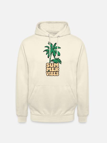 Summer Vibes Palme - Unisex Hoodie - Vanille-Milchshake