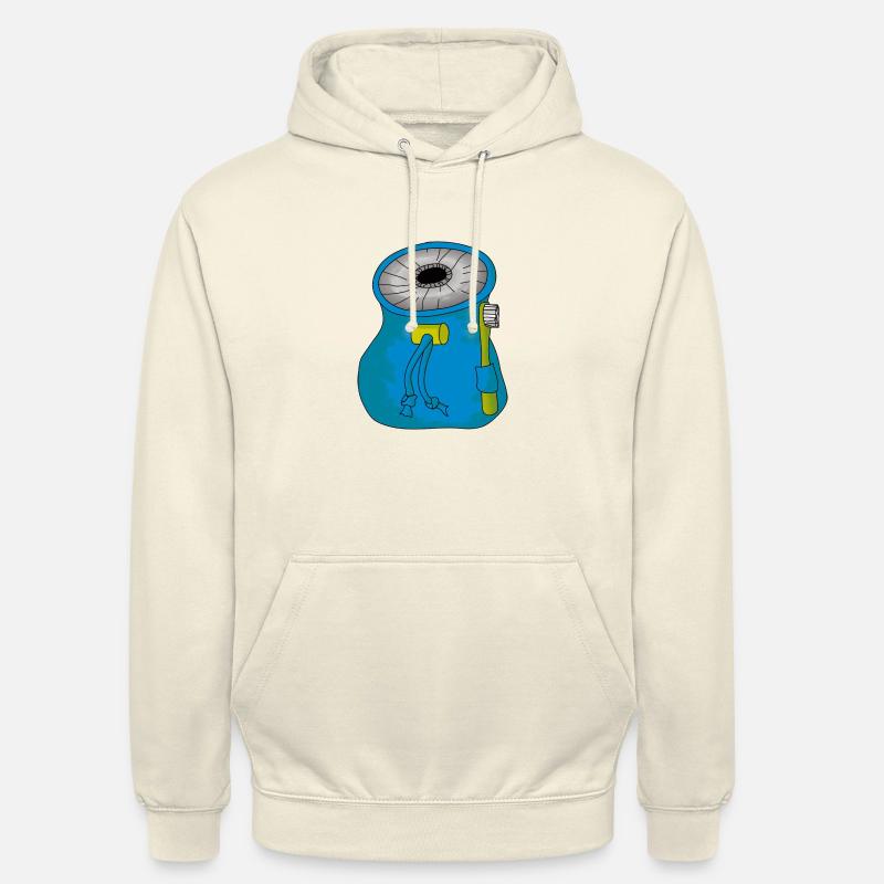 Puff Bag oder Chalk Bag - Unisex Hoodie - Vanille-Milchshake