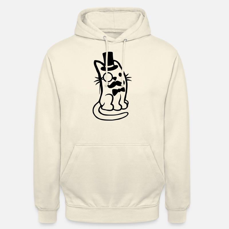 Herr Katze Bart Mann - Unisex Hoodie - Vanille-Milchshake