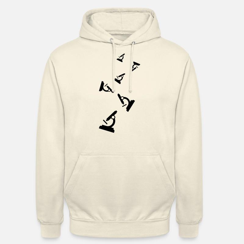 Icône de microscope - Sweat-shirt à capuche unisexe - vanille