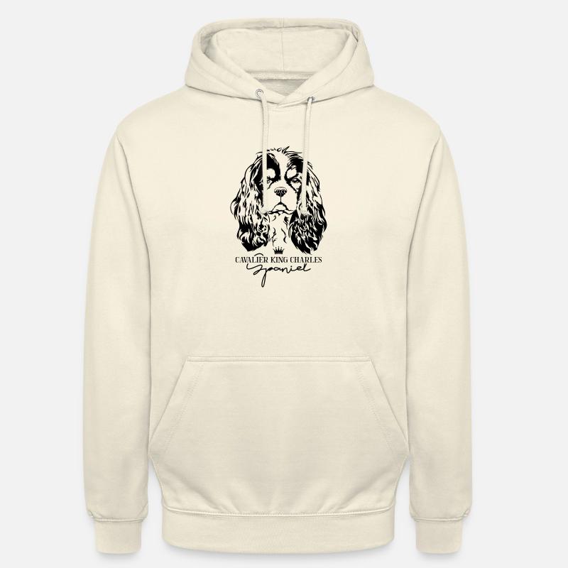 CAVALIER KING CHARLES SPANIEL hundehund Wilsigns - Unisex-hettegenser - vanilje-milkshake
