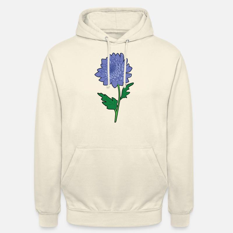 Chrysanthèmes - Sweat-shirt à capuche unisexe - vanille