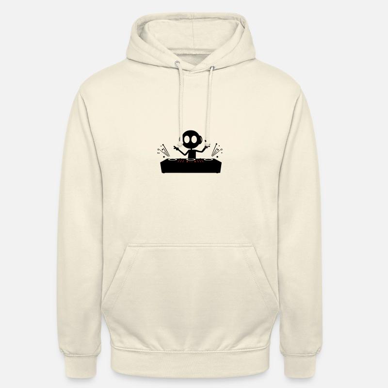 DJ Party Turntables - Unisex Hoodie - vanilla