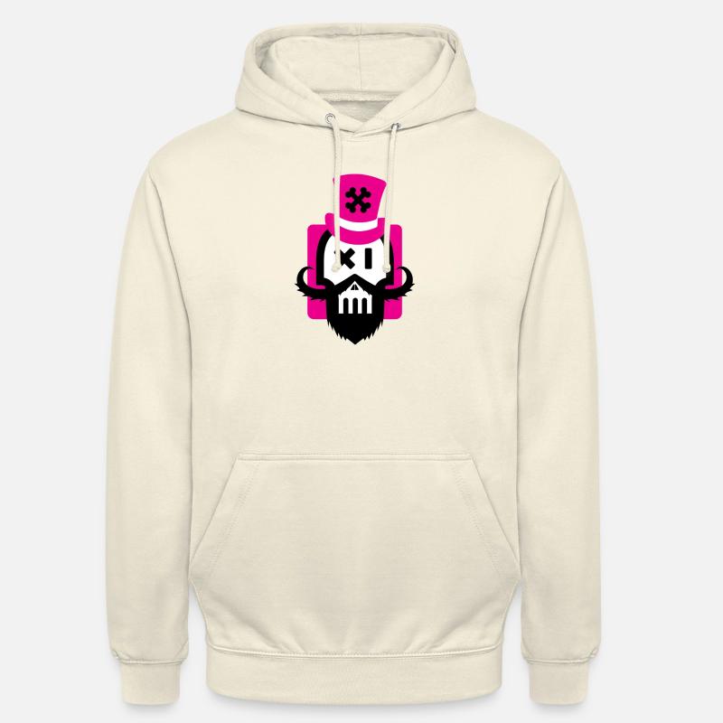 Bartschädel Magenta - Unisex Hoodie - Vanille-Milchshake