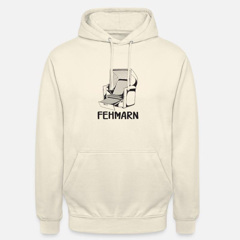 CHAISE DE PLAGE FEHMARN - Sweat-shirt à capuche unisexe - vanille