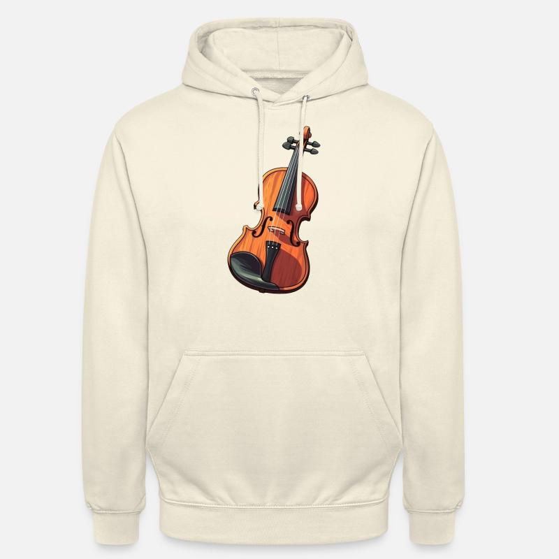 Violon dans le style comique - Sweat-shirt à capuche unisexe - vanille