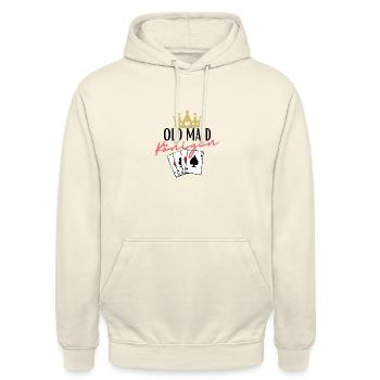 Old Maid Queen - Unisex Hoodie - vanilla - Front - Alina (178cm) & Michal (187cm)