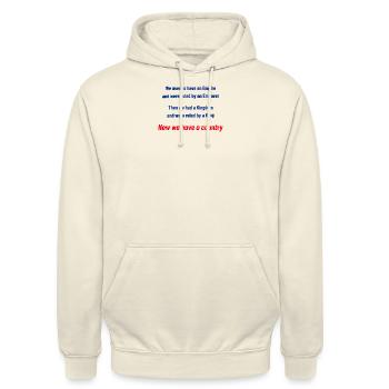 We used to have an Empire - Unisex Hoodie - vanilla - Front - Alina (178cm) & Michal (187cm)