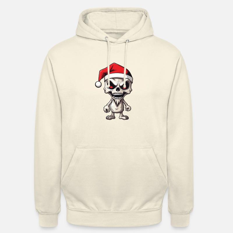 Squelette du Père Noël - Sweat-shirt à capuche unisexe - vanille