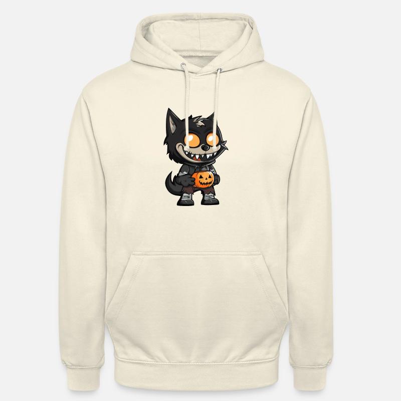 Wolf Halloween Comic Lustig - Unisex Hoodie - Vanille-Milchshake