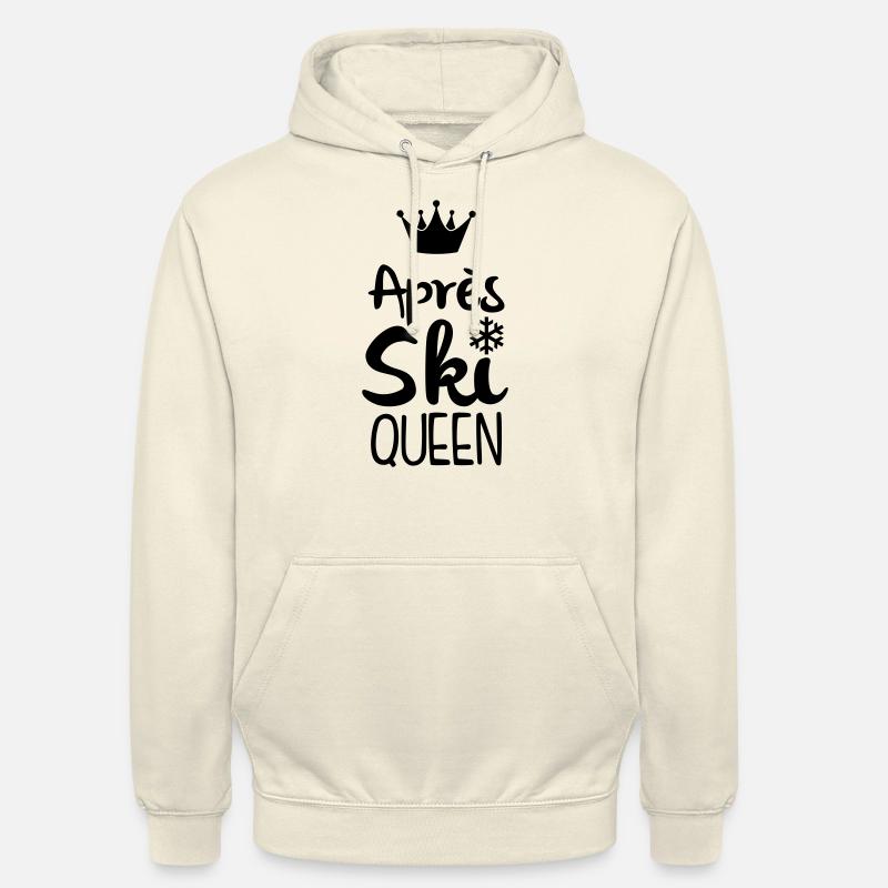 Aprés Ski Queen - Sweat-shirt à capuche unisexe - vanille