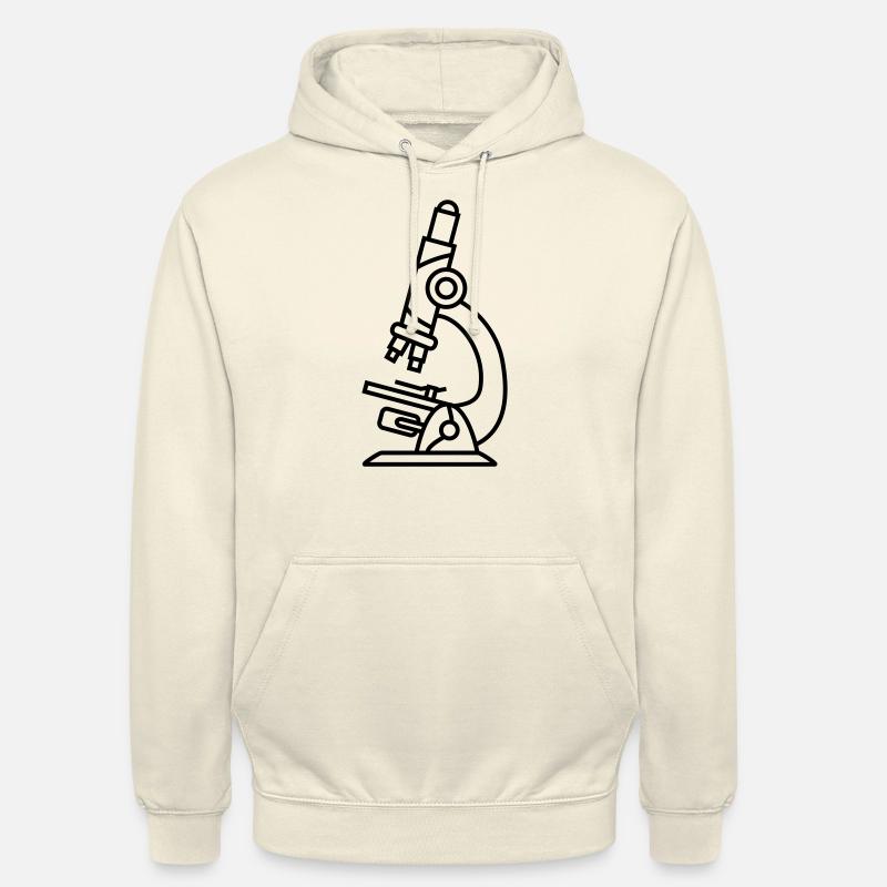 recherche scientifique au microscope scientifique - Sweat-shirt à capuche unisexe - vanille
