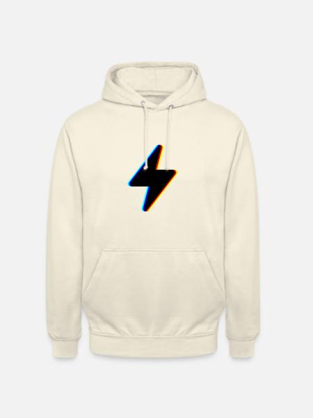 lynstrøm symbol logo - Hættetrøje unisex - vaniljemilkshake