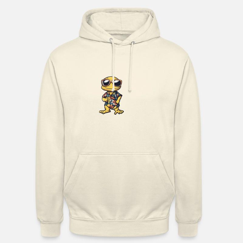 Echse Comic Urlaub - Unisex Hoodie - Vanille-Milchshake
