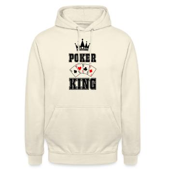 Roi du poker - Sweat-shirt à capuche unisexe - vanille - Devant - Alina (178cm) & Michal (187cm)