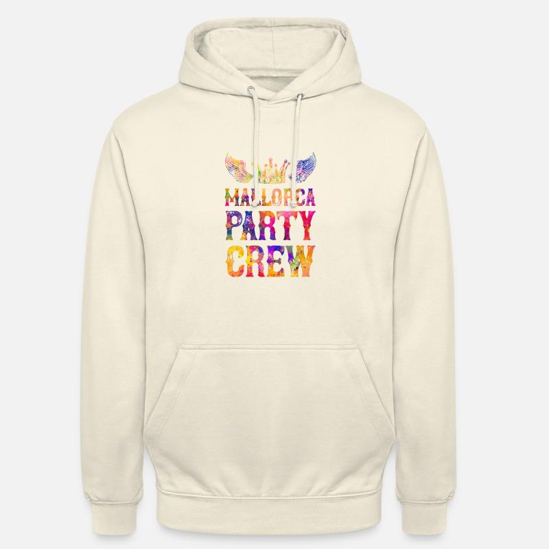 Mallorca Party Crew Spruch - Unisex Hoodie - Vanille-Milchshake