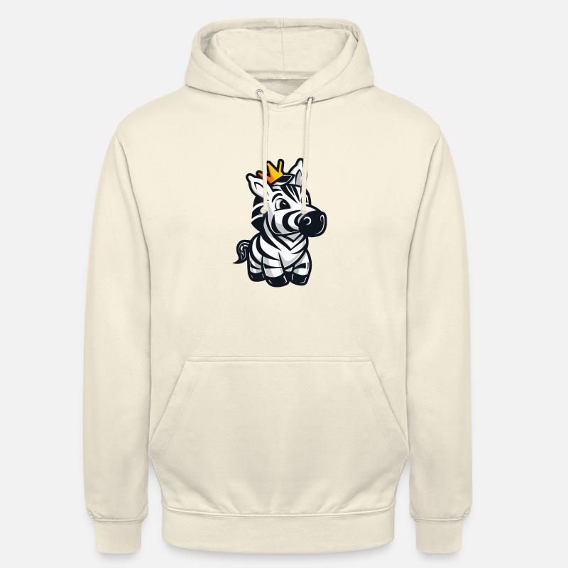 Zebra Comic Crown - Unisex Hoodie - vanilla