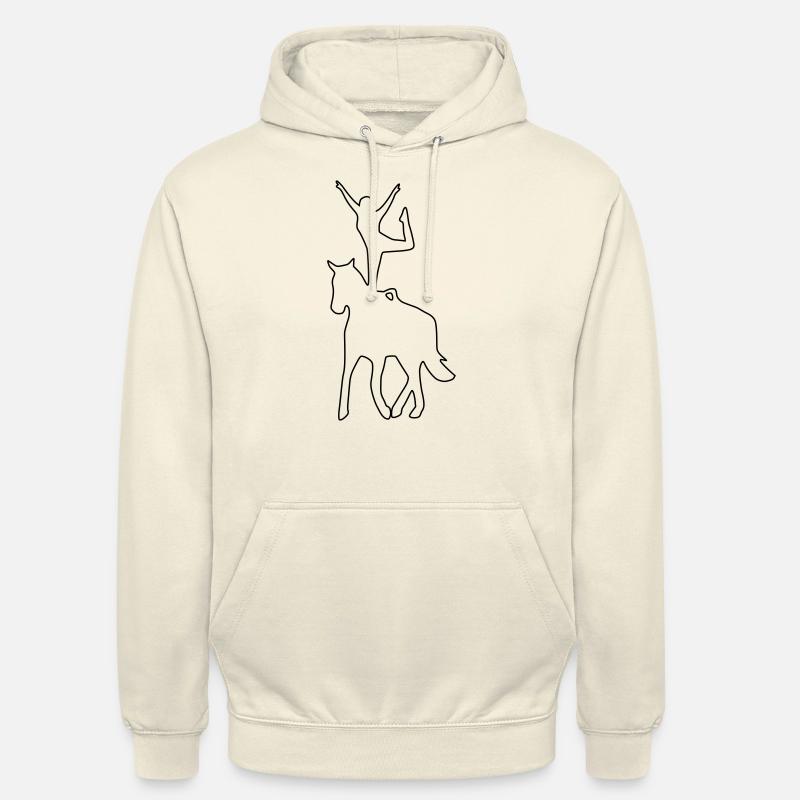 Voltigierer Stehend Einbeinig - Unisex Hoodie - Vanille-Milchshake
