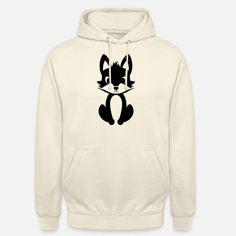 Renard - Sweat-shirt à capuche unisexe - vanille