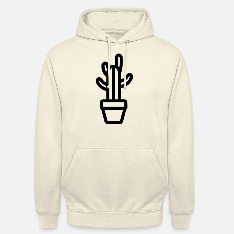 Cactus - Sweat-shirt à capuche unisexe - vanille