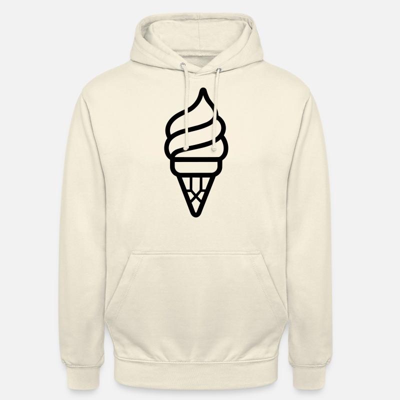 Glace - Sweat-shirt à capuche unisexe - vanille