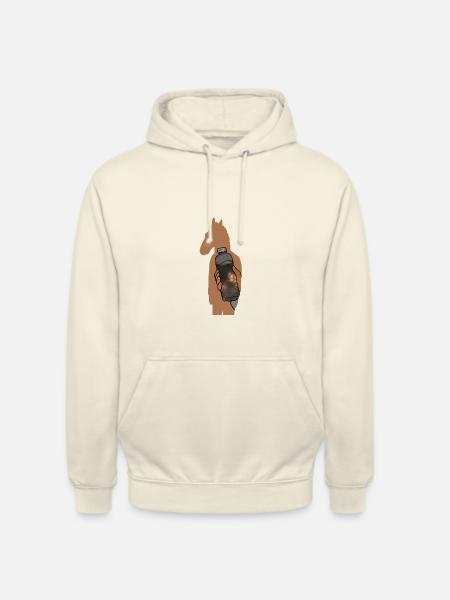 Koń bez imienia - Bluza z kapturem typu unisex - shake waniliowy