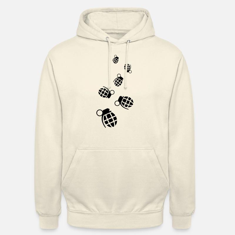 Icône d’arme à grenade - Sweat-shirt à capuche unisexe - vanille