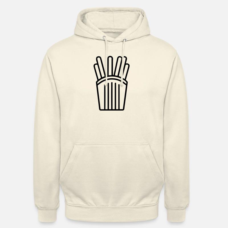 Frites - Sweat-shirt à capuche unisexe - vanille