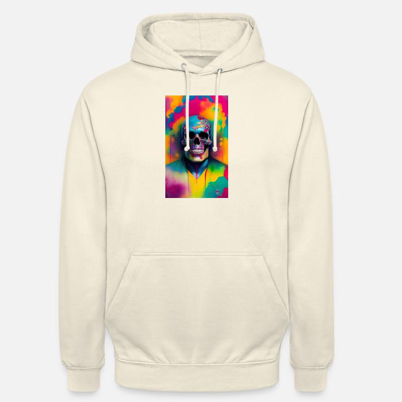 ARTWORK Couleur du crâne - Sweat-shirt à capuche unisexe - vanille