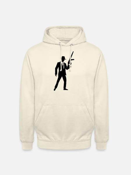 gangster_01 - Sweat-shirt à capuche unisexe - vanille