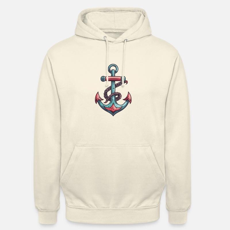 Port d’ancrage - Sweat-shirt à capuche unisexe - vanille