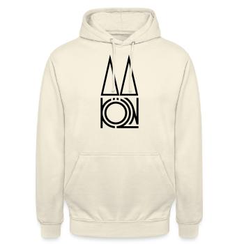 Koeln DOM Logo - Unisex Hoodie - Vanille-Milchshake - Vorne - Alina (178cm) & Michal (187cm)