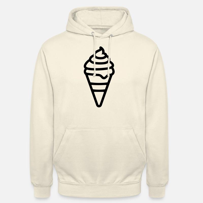 Glace - Sweat-shirt à capuche unisexe - vanille