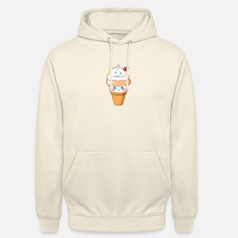 Süßes Happy-Eis - Unisex Hoodie - Vanille-Milchshake