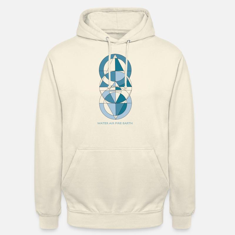 AIR FEU EAU TERRE AIR FIRE WATER EARTH - Sweat-shirt à capuche unisexe - vanille